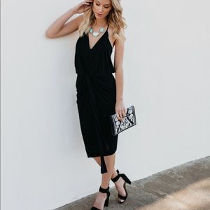 Vici Admiration Black Midi dress